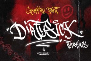 DirtySick | Graffiti Font Logotype