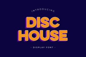 Disc House Display Font
