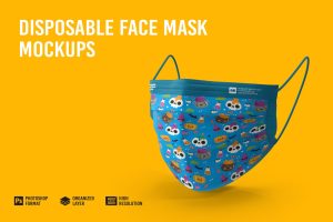 Disposable Face Mask Mockup