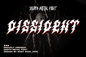 Dissident – Death Metal Font