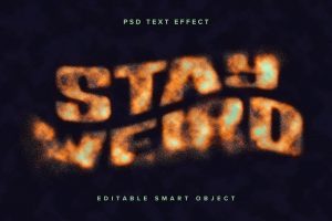 Dissolving Grunge PSD Text Effect
