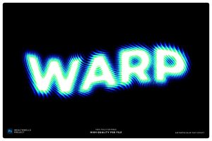 Distorted Blur Text Effect