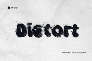 Distorted Ink Splash Text Effect – Photoshop Templ