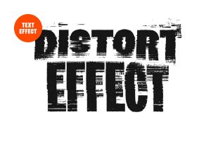 Distorted Smudges Text Effect