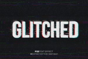 Distortion Glitch Text Effect