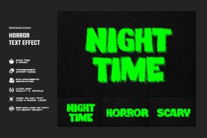 Distressed Horror Text Effect
