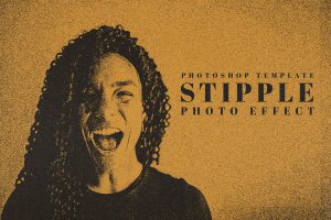 Distressed Image Photocopy Stipple Photo Effect