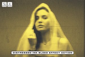 Distressed Ink Bleed Effect Action