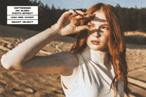Distressed Ink Bleed Photo Effect