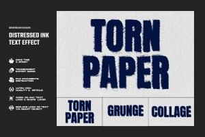 Distressed Ink Text Effect