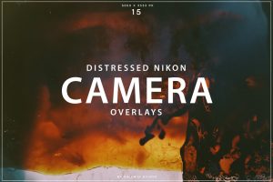 Distressed Nikon Camera Overlays