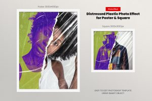 Distressed Plastic Photo Effect