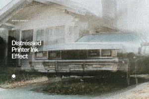 Distressed Print Ink Effect