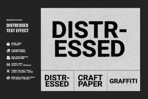 Distressed Text Effect