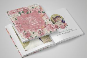 DIY Peonies Wedding Album PSD