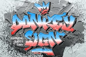 Donkey Sign – Decorative Graffiti Font