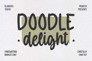 Doodle Delight a Rounded Marker Script Font