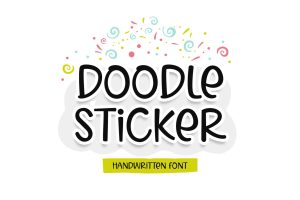 Doodle Sticker Playful Sans Serif Font