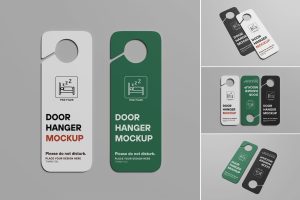 Door hanger Mockup