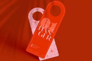 Door Hanger Mockup