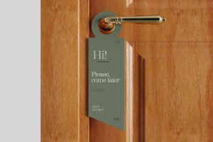 Door Hanger Mockup