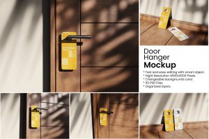 Door Hanger Mockup