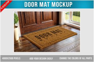 Door Mat Mockup