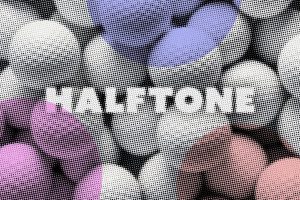 Dot Halftone Photo Effect