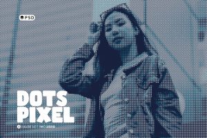 Dots Pixel Photo Effect