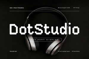 DotStudio – Digital Futuristic Dot Font Display