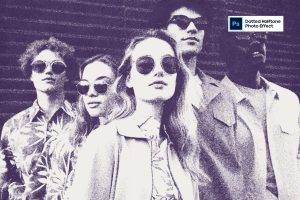 Dotted Halftone Photo Effect