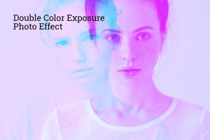 Double Color Exposure Photo Effect
