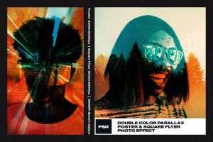 Double Color Parallax Photo Effect