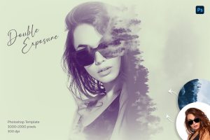 Double Exposure Photo Template