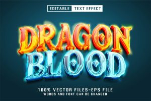 Dragon Blood 3d Text – Editable Text Effect
