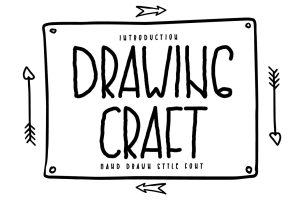 Drawing Craft – Cute Drawing Display Font