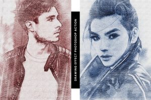 Drawing Effect Photoshop Action
