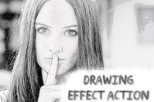 Drawing Effect Photoshop Action