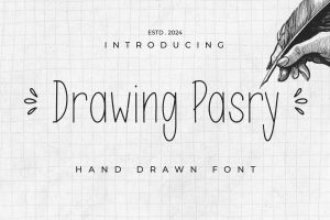 Drawing Pasry – Hand Draw Display Font