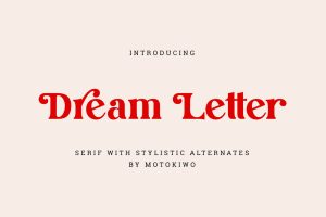 Dream Letter, Display Serif Font