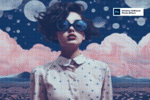 Dreamy Halftone Photo Effect