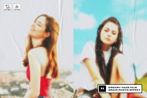 Dreamy Haze Film Grain Photo Effect