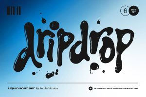 Dripdrop Liquid Font Set