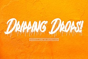 Dripping Drops – Graffiti Font