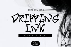 Dripping Ink Font