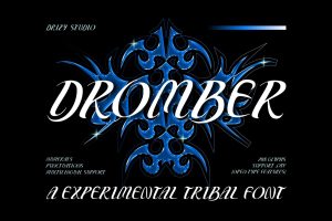 Dromber – Experimental Tribal Font