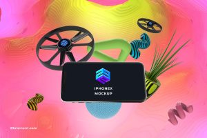 Drone Control App iPhone X Mockup – MK