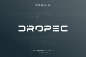 Dropec – Futuristic Font