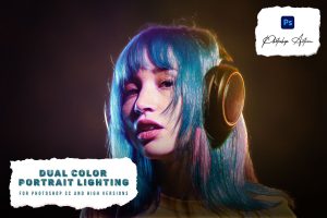 Dual Color Portrait Lighting Action