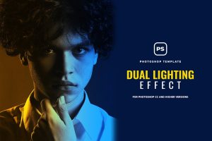 Dual Lighting Effect Photoshop